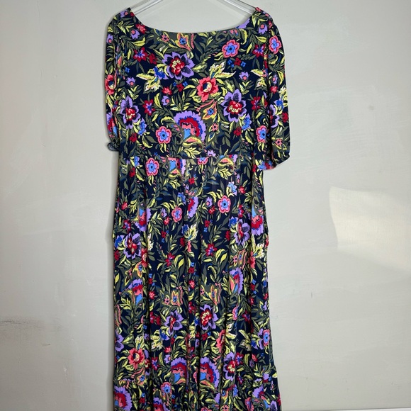 Terra & Sky Women's Plus Size Tiered Maxi Dress size 14W - Picture 4 of 10